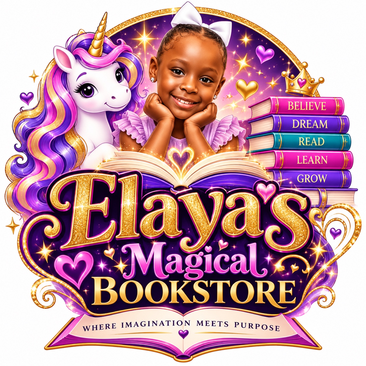 Elaya’s Magical Bookstore logo